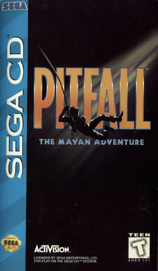 Pitfall The Mayan Adventure box art for Sega Mega CD